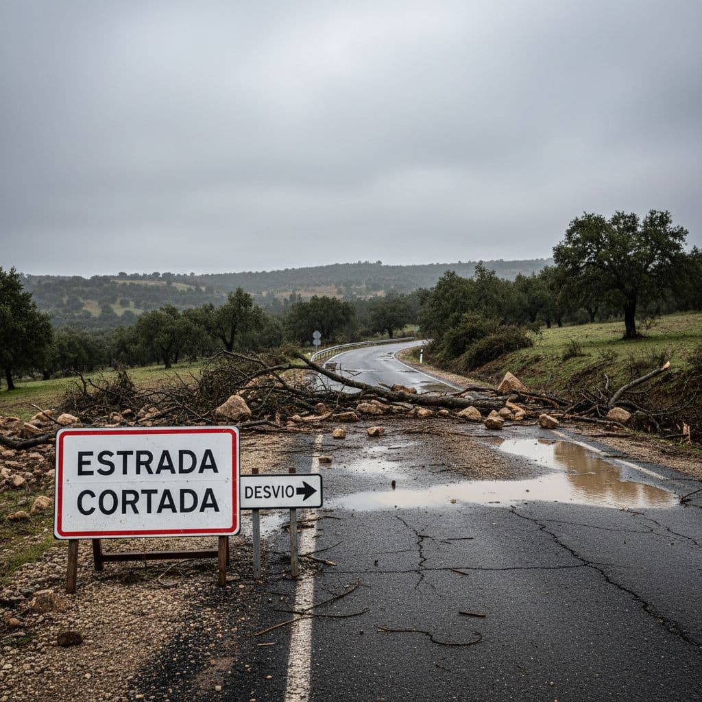 26 estradas mantêm-se encerradas após tempestades de inverno