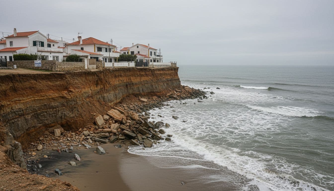 A erosão costeira em Portugal motiva alertas de risco para quem compra casa
