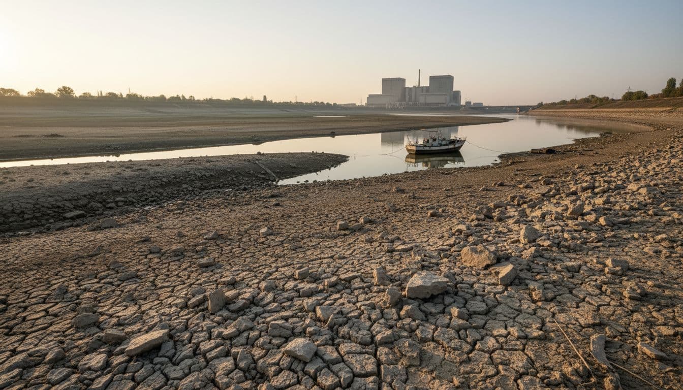 A seca extrema no rio Danúbio deixou a Hungria a milímetros de um apagão nuclear