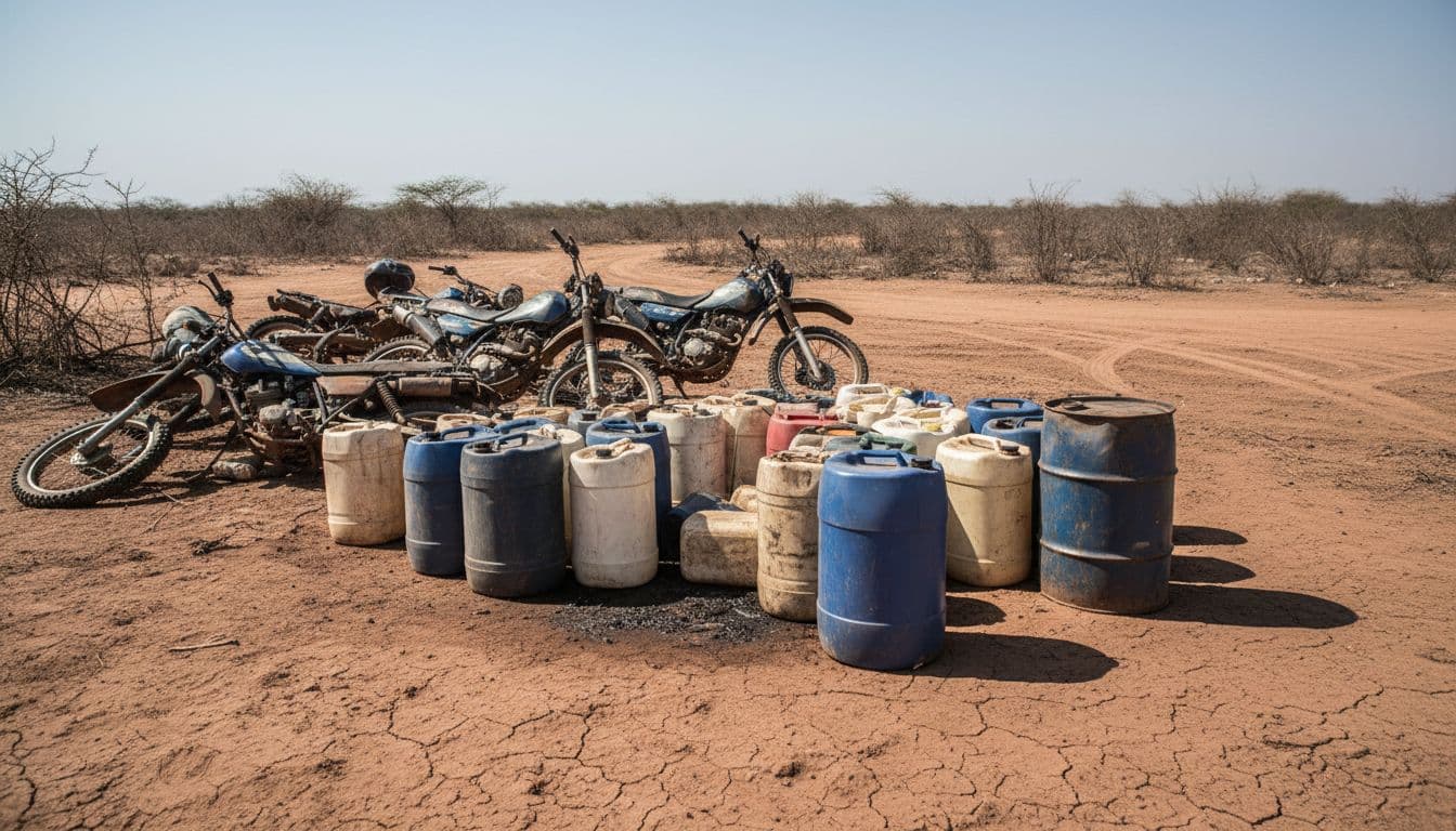 Apreensão no norte de Moçambique recupera 820 litros de gasolina contrabandeada do Maláui