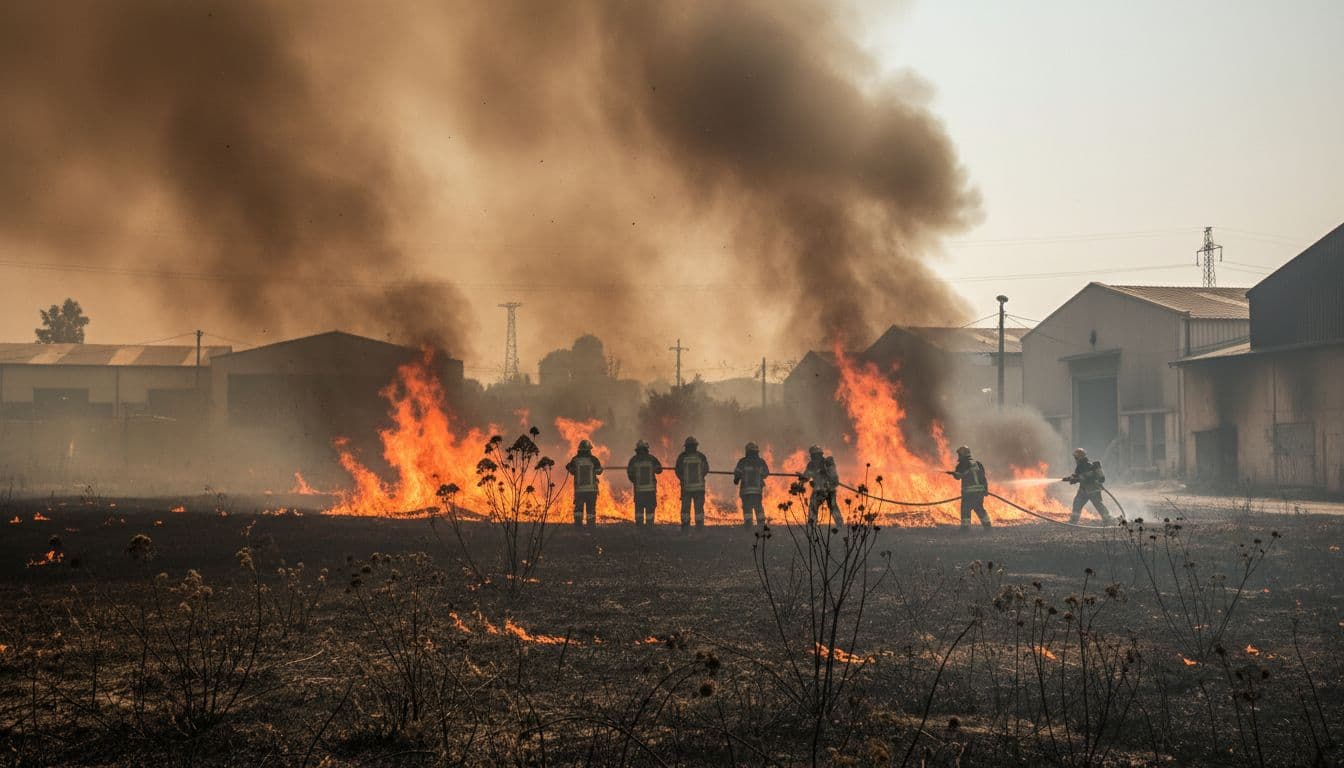 Atenas luta contra incêndio devastador que ameaça zona industrial de Megara
