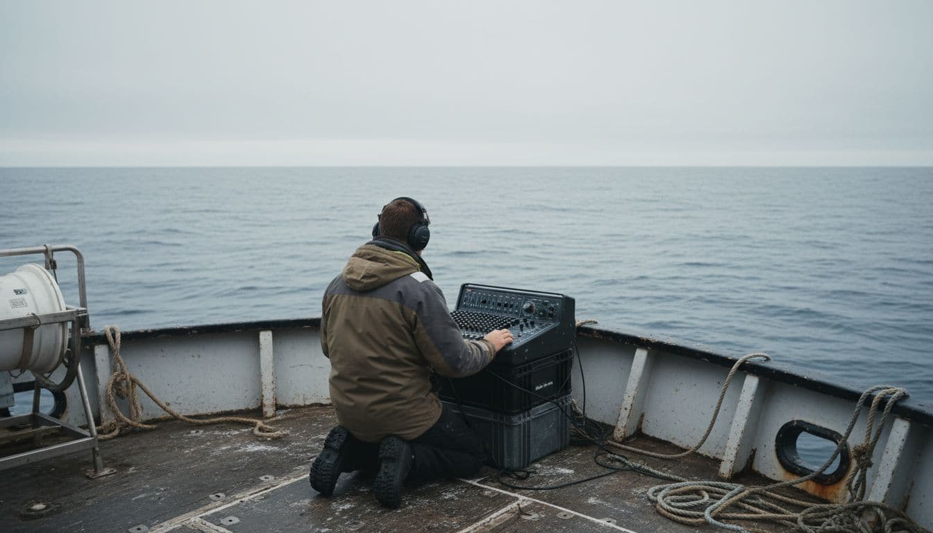 Baleias-jubarte atraem o compositor Rone para um diálogo musical no oceano