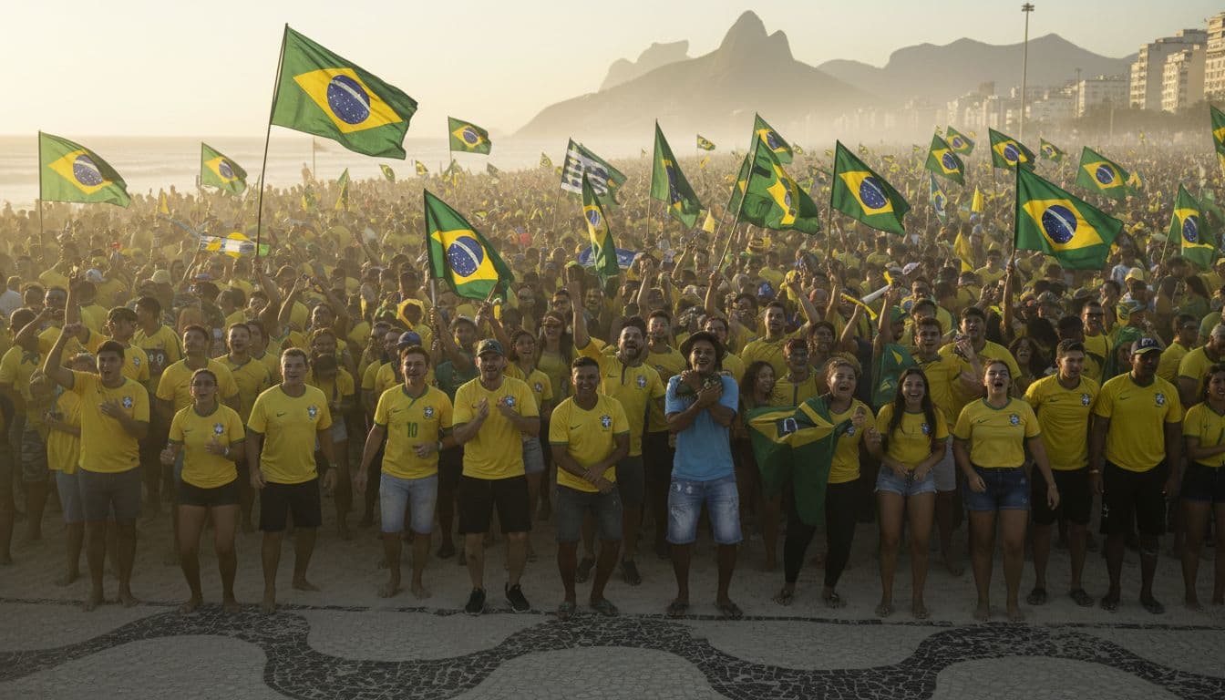 Brasil bate Haiti no Mundial e incendeia a festa em Copacabana