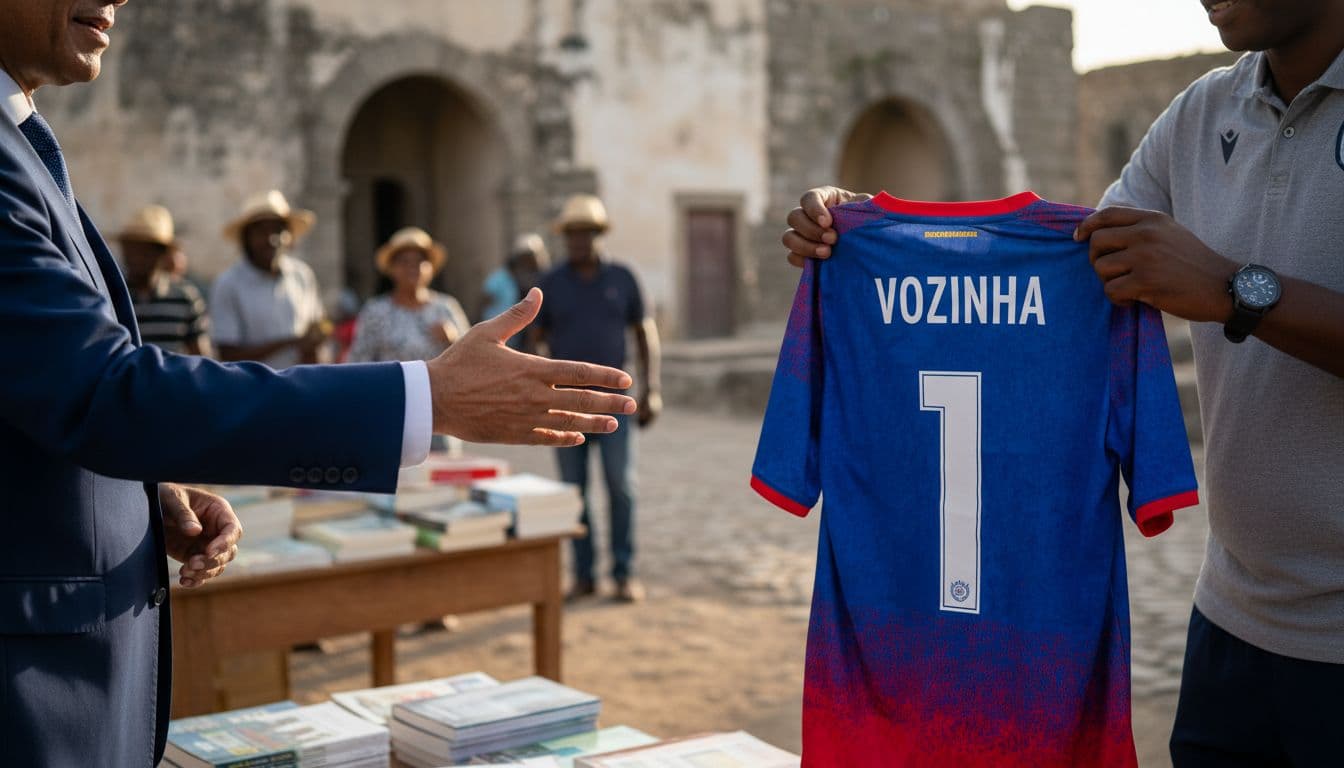 Cabo Verde surpreende António José Seguro com camisola da seleção
