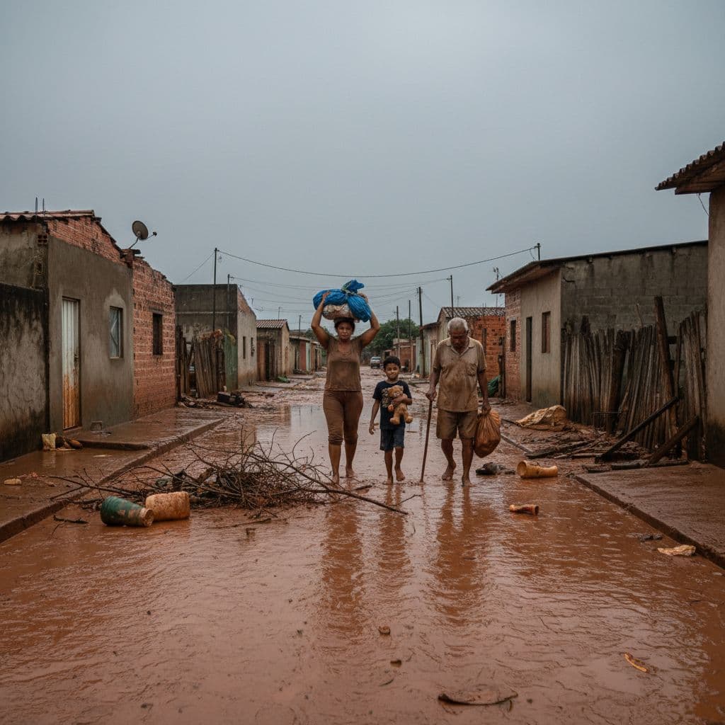 Chuvas torrenciais no Brasil já mataram seis pessoas em Pernambuco