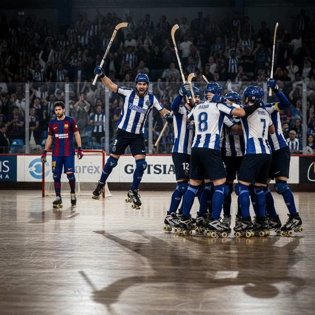 Coimbra coroa o FC Porto como campeão europeu de hóquei em patins frente ao Barcelona