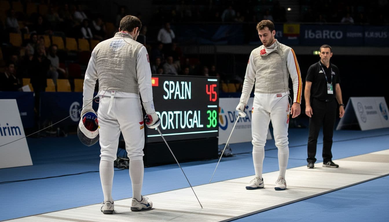Europeus de esgrima ditam eliminação de Portugal na espada por equipas frente a Espanha