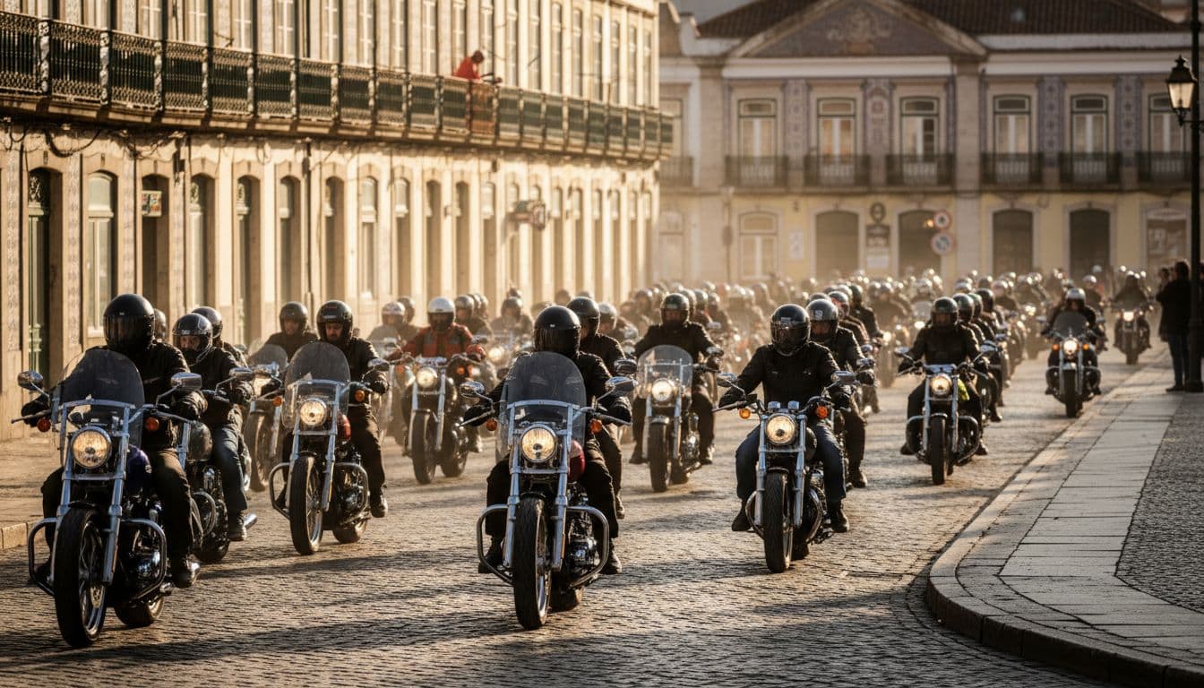 Faro despede-se de milhares de motociclistas em grande desfile de encerramento