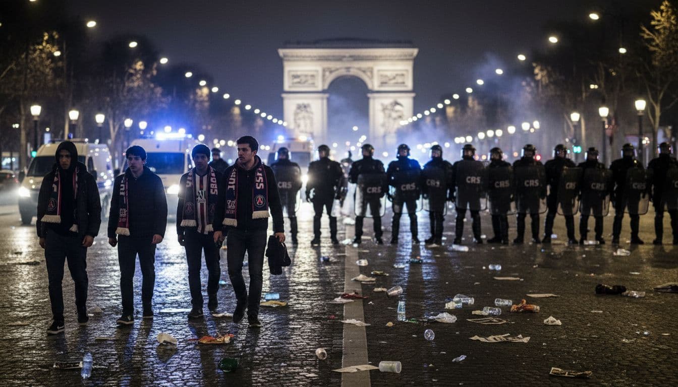 Festa do PSG em Paris termina com quase 80 detidos após conquista europeia