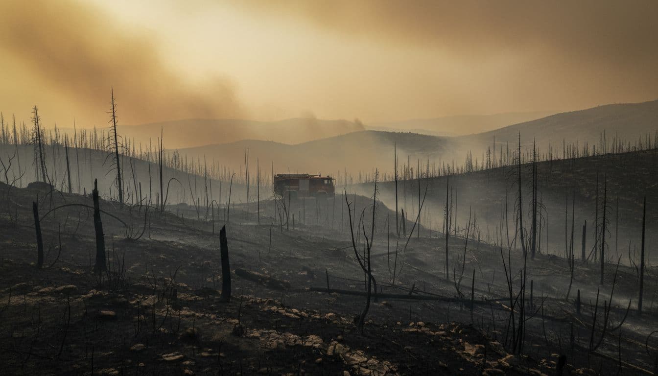 Grécia chora três bombeiros mortos em incêndios que forçam a retirada de milhares