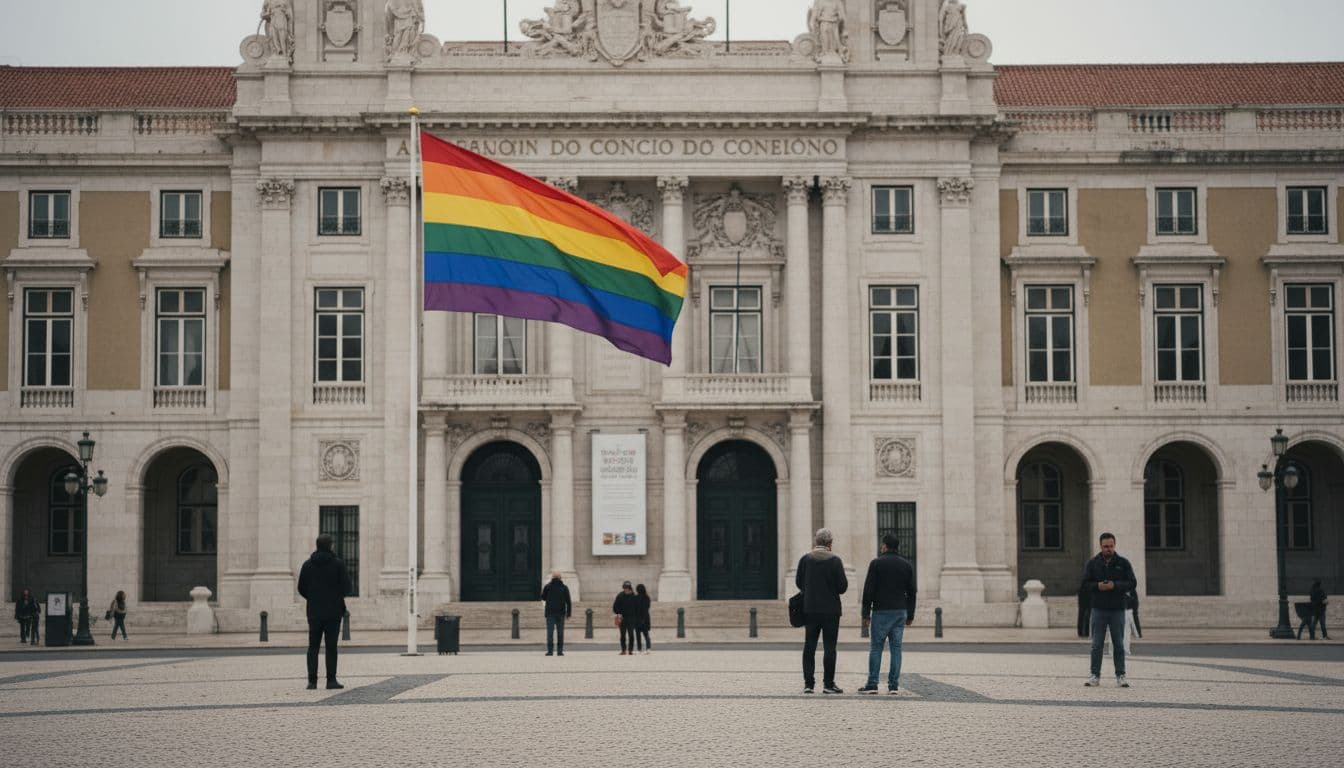 Lisboa ergue bandeira LGBTQIA+ na Praça do Município para assinalar a diversidade