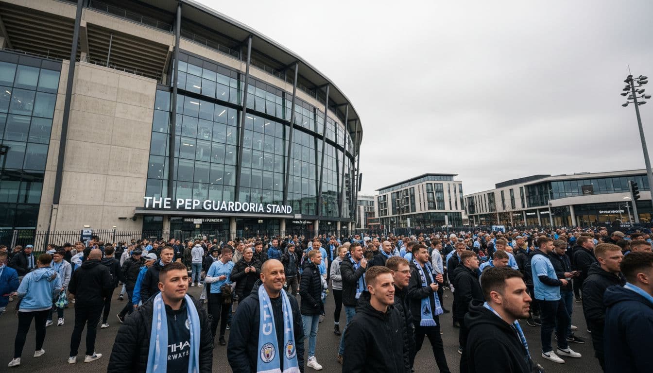 Manchester City eterniza Pep Guardiola com nova bancada e estátua no Etihad