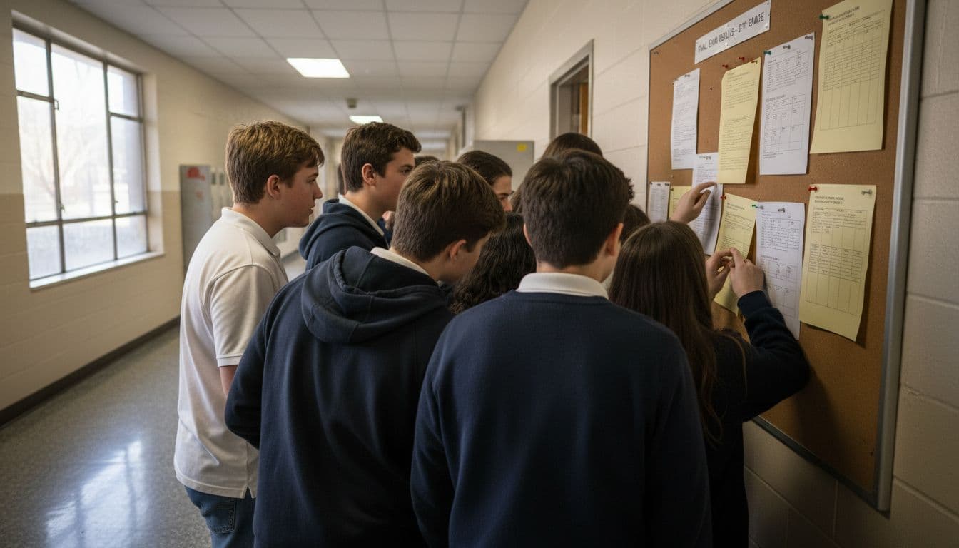 Notas do 9.º ano afixadas nas escolas na manhã desta segunda-feira