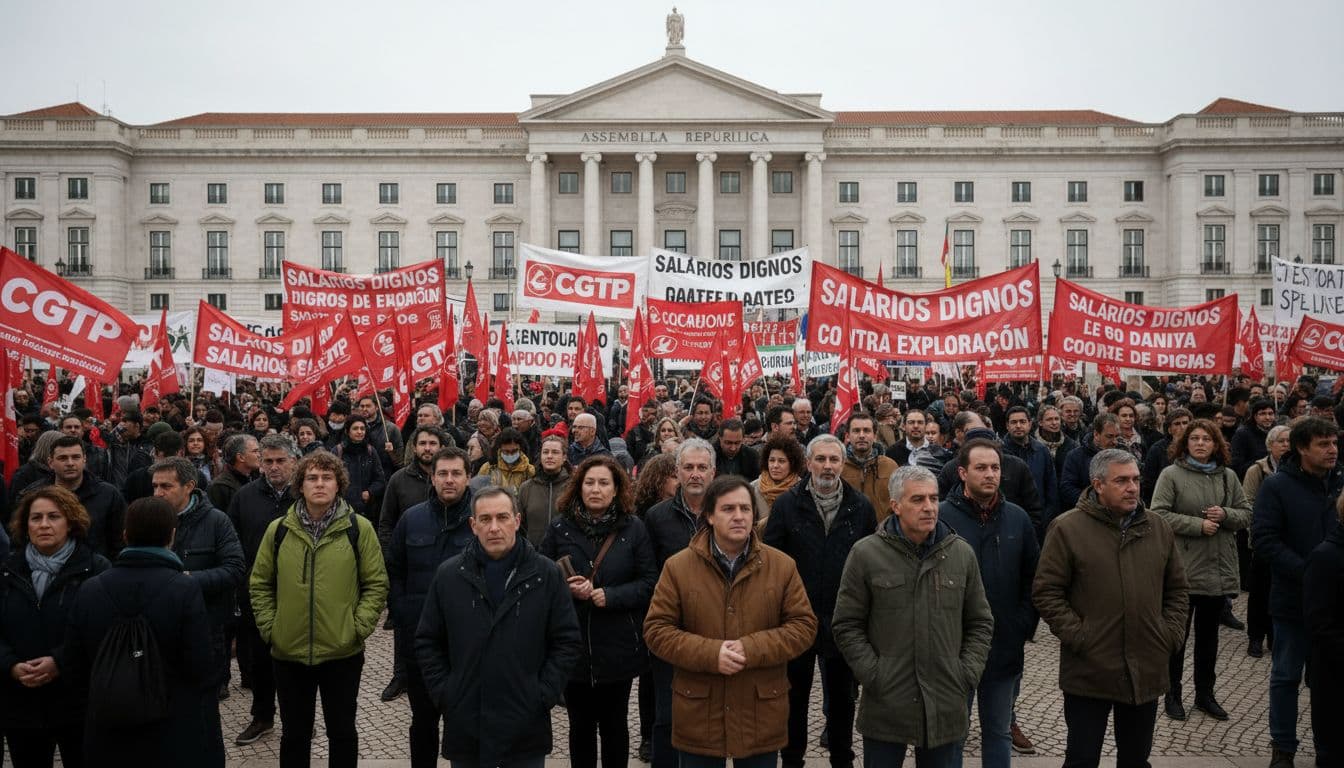 O pacote laboral enfrenta forte ameaça de chumbo no parlamento sob pressão da CGTP