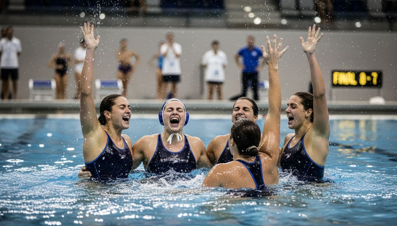 Polo aquático feminino coroa o Benfica com o sétimo título nacional
