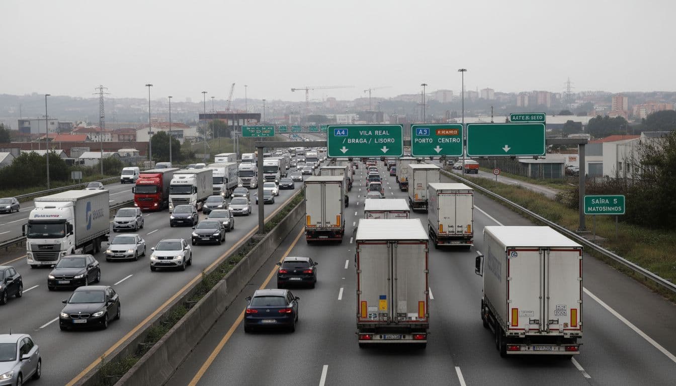 Porto afasta pesados da VCI durante o dia a partir de setembro