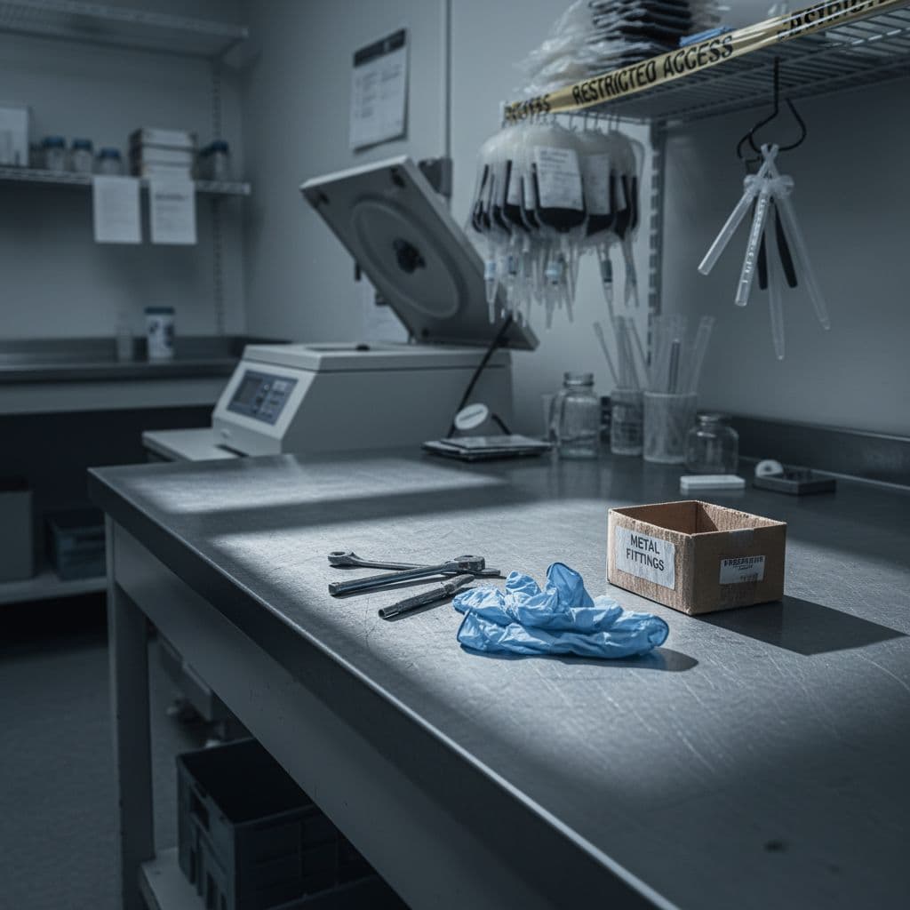 Técnico detido por furtar componentes de cobre em centro de sangue