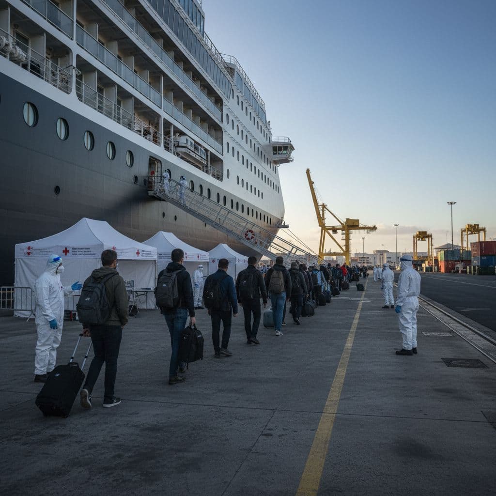 Tenerife reforça segurança no desembarque do navio MV Hondius devido a hantavírus