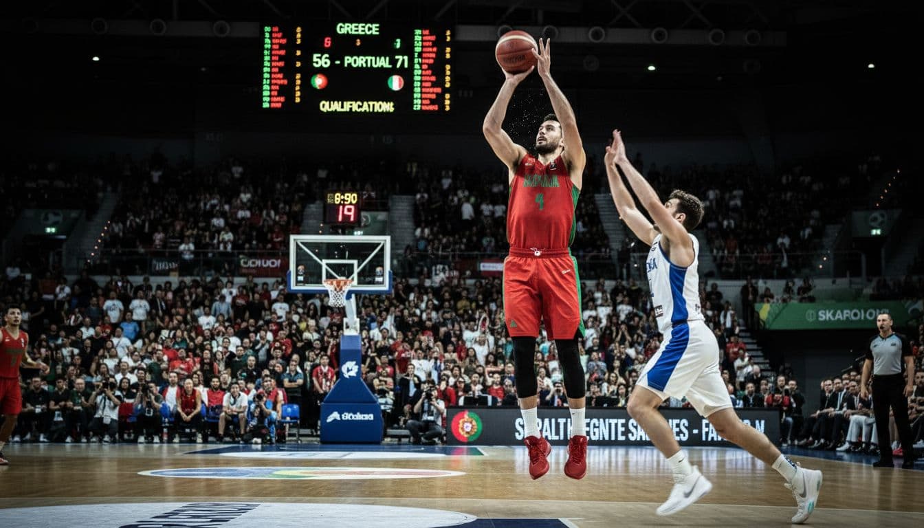 A vitória de Portugal na Grécia garante o avanço para o Mundial de basquetebol